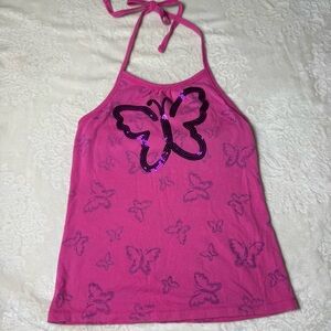 SO Pink Girls' Top - Bright Pink Y2K